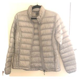 Light down feather puffer jacket